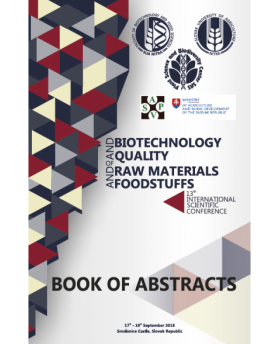 A book of Abstracts of the 13th International Scientific Conference Biotechnology and Quality of Raw Materials and Foodstuffs